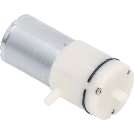Micro-pompe à air comprimé, pompe à vide à membrane CC avec orifices d'air à angle de 90°, blanche, 6 V (1/5)