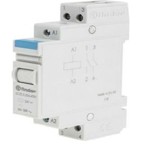 Rel茅 2NO 20A 12VDC FINDER 222290124000