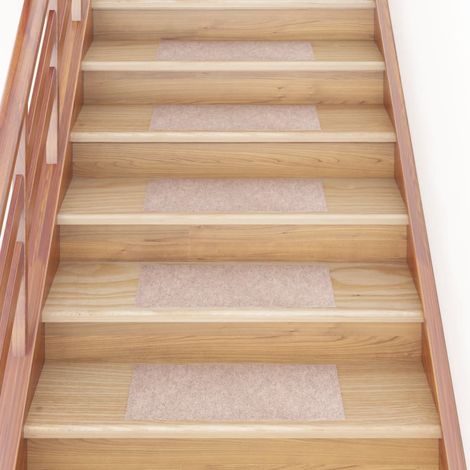 Tapis d'escalier autocollants Rectangulaire 15 pcs,Marchettes d'escalier,Protections d'escalier 60x25 cm DVNEI495153