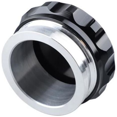 Bouchon de réservoir d'eau de carburant d'huile en alliage d'aluminium refroidisseur de liquide de refroidissement-1 inch Noir (1/4)