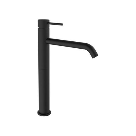Plieger Napoli mitigeur de lavabo surélevé avec bec fixe cold start noir mat