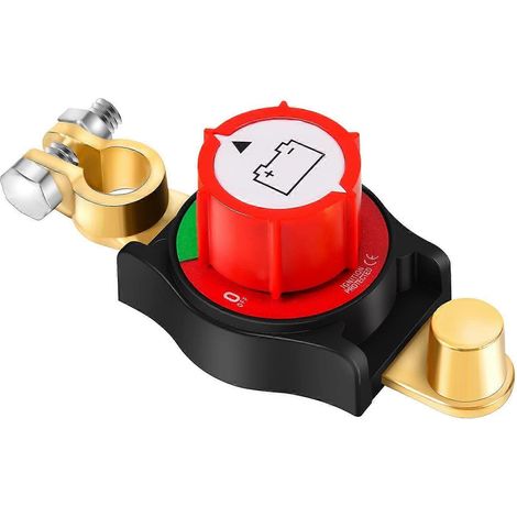 Interrupteur de déconnexion de batterie à borne supérieure, interrupteur de déconnexion de batterie de voiture 12V-48V (1/4)