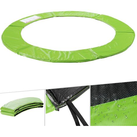 AREBOS  Cubierta para Borde de Cama elástica 183 cm 100% Resistente a los Rayos UV Protección de Bordes Resistente a los Desgarros Verde Claro (1/5)