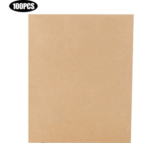 Ortviai Papier abrasif pour polissage P800 – 100 pièces en carbure de silicium et alumine, grain fin, usage bois/métal/auto (1/5)