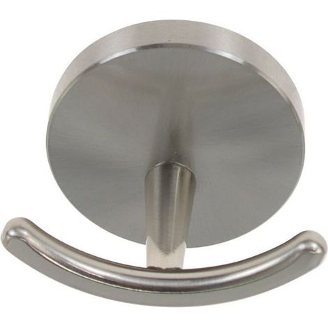 Crochet Pour Peignoir Avec Serviettes En Acier Satiné Accessoires De Salle De Bains 87904 (1/4)