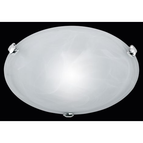 Adrian Plafón Redondo Cristal Blanco Ø30 cm Trio Lighting (1/2)