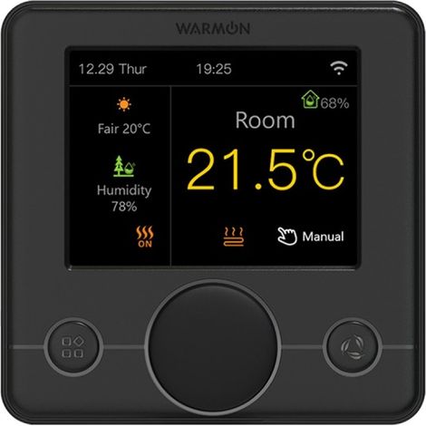 Thermostat WIFI programmable avec écran LCD couleur 2,8 pouces – Contrôle vocal Alexa et Google – Configuration rapide BLE – Warmon - R7C-716