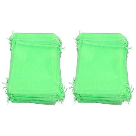 Schutzhüllen für Obst, 100 Stück – Grün – Polyethylen – 10 x 15 cm (1/5)