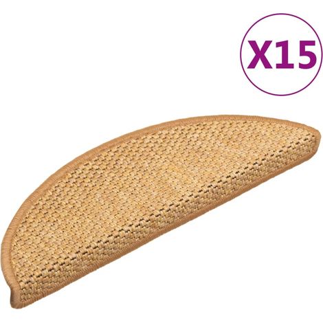 Lot de 15 Tapis d'escalier autocollants - Tapis de marche pour Enfants, Aînés et Animaux 56x20 cm Orange BV887395 - BonneVie (1/5)