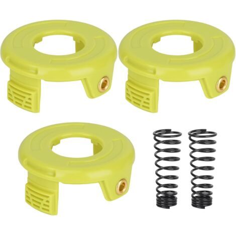 RAC118 RAC119 Couvercle de bobine pour coupe-bordure Ryobi RLT3025F, RLT3025S, RLT3525S, RLT2523, RLT3525, RLT3525, RLT3123 (3 couvercles de bobine + 2 ressorts) (1/5)