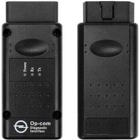 OPCOM 2012V CAN OBD2 Testeur de diagnostic de diagnostic USB Firmware V1.99, Noir