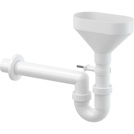 Sifón tubular para fregadero con embudo para el drenaje de condensados DN 40 (1/2)