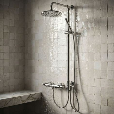 Système de douche PaulGurkes avec douche pluie 20 cm série Juliet