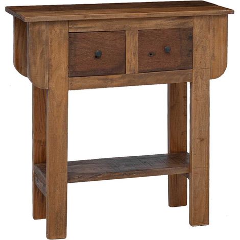 Konsolentisch Gemischtes Altholz 80x35x80 cm