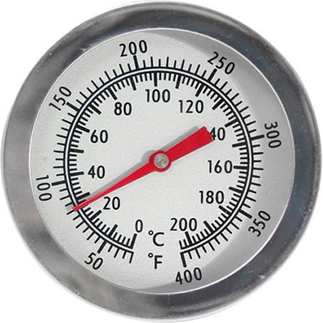 Thermomètre de friture en acier inoxydable pour friteuse, frites, poulet frit, barbecue, four avec sonde 20 cm, 1 pièce, 50-550 °F (1/2)