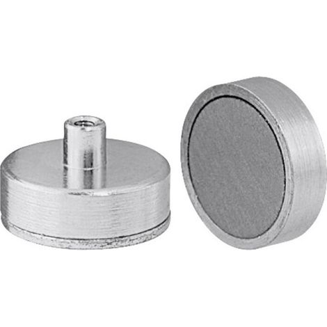 Flachgreifermagnet mit Innengewinde, Neodym,⌀ 20 mm