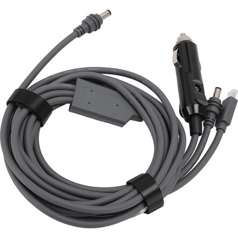 Eosnow 3-in-1-Stromkabel DC-Stecker auf Typ-C-PD100W-Autoladegerät-Adapterkabel für Mini-Satellitengerätemessgerät / 9,8 Fuß