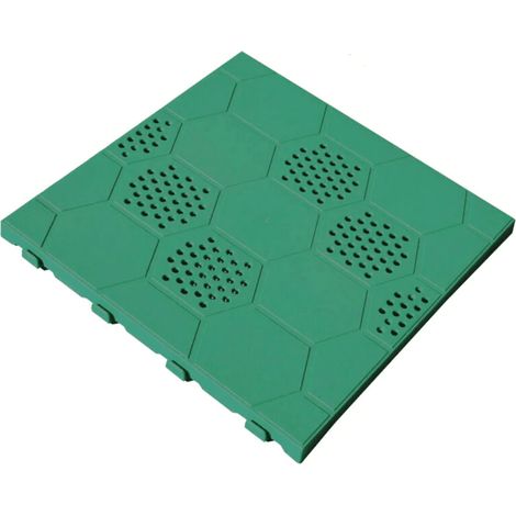 KIT 4 PZ PIASTRELLA MATTONELLA PAVIMENTO MODULABILE GIARDINO BOX PVC 40x40cm 104