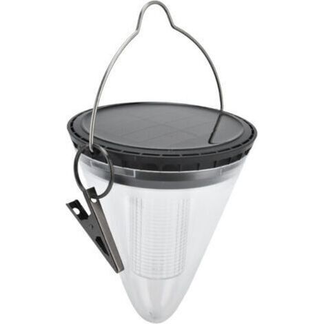 Lámpara solar LED decorativa, lámpara colgante para jardín, terraza e iluminación exterior, luz blanca cálida.