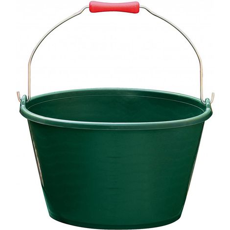 seau à vendange vert anse metal avec poignées 16l - aluminium et plastiques