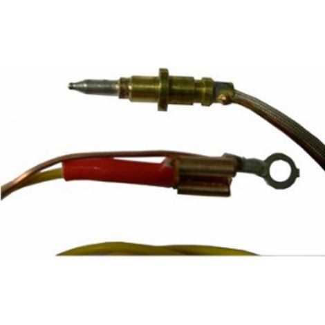 TERMOCOPPIA DOPPIO CAVO SICURGAS PIANI COTTURA sonda 90cm testa 34mm Faston