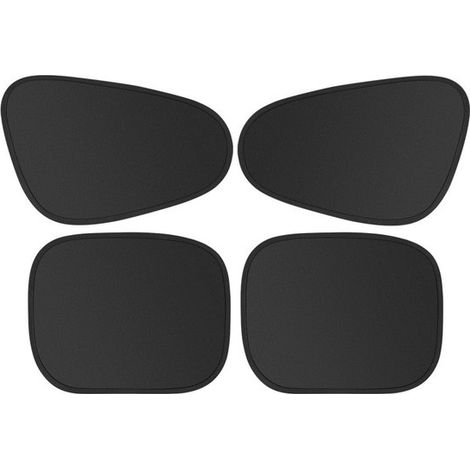 Parasole elettrostatico per auto, set da 4 pezzi - Oscuramento totale al 100% - Ideale per bambini e campeggio - Applicazione semplice con adesivo - Per sonno e privacy (1/5)