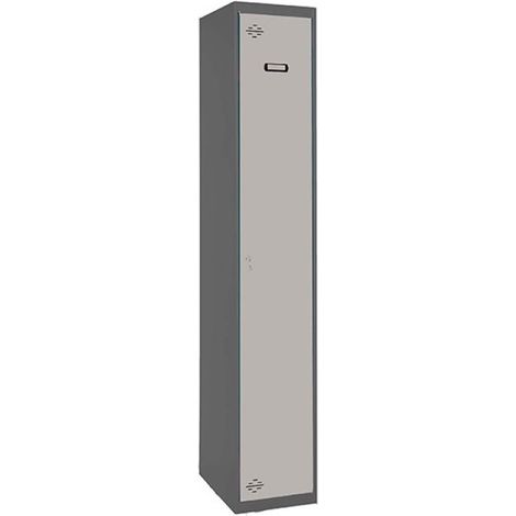 Taquillas metálicas SIMONLOCKER (180x30x50cm) ANTRACITA Y GRIS