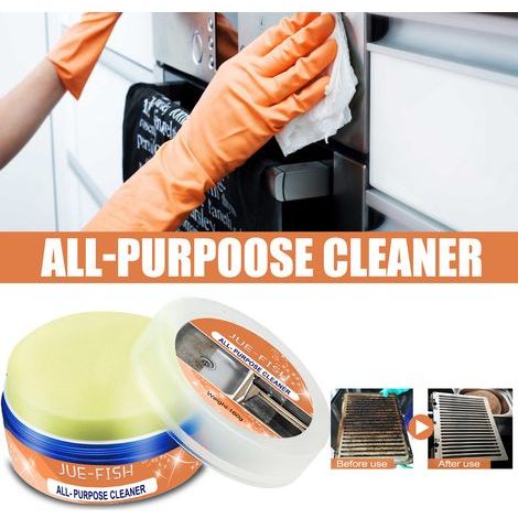 Nettoyant multi-usages pour une utilisation quotidienne en cuisine, y compris les plaques de cuisson, les hottes et les ustensiles de cuisine en acier inoxydable - 160 g -- AUTLEAD (1/5)