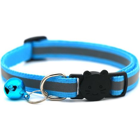 lot De 4 Colliers Rflchissants Rglables Anti-tranglement Pour Chat Avec Cloche Anti-perte Et Boucle De Scurit Fournitures Pour Animaux De Compa (1/5)