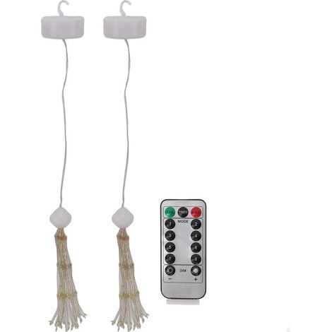 Guirlande lumineuse LED en fil de cuivre, 2 pièces, feu d'artifice, sphère étoilée télécommandée, pour fête, Patio, décoration de jardin (1/5)