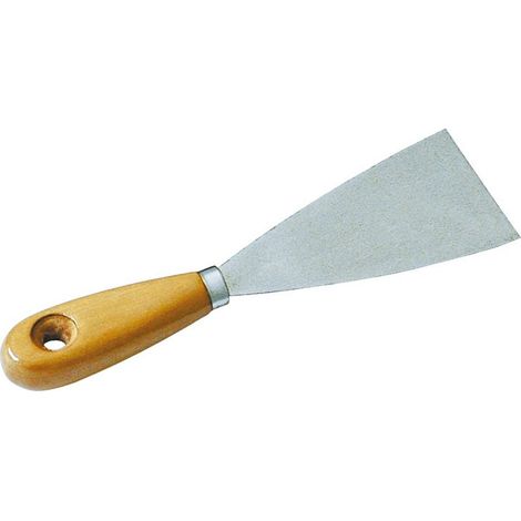 12PZ SPATOLA PER STUCCO MANICO IN LEGNO mm. 80