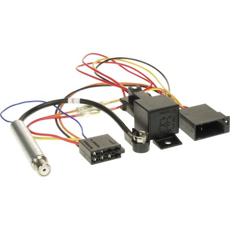 Faisceau autoradio relais compatible avec Audi Seat Skoda VW avec amplificateur antenne