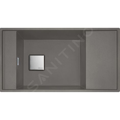 Franke Fresno - Évier en fragranit FSG 211/111, 86x46 cm, pierre gris 135.0652.560 (1/3)