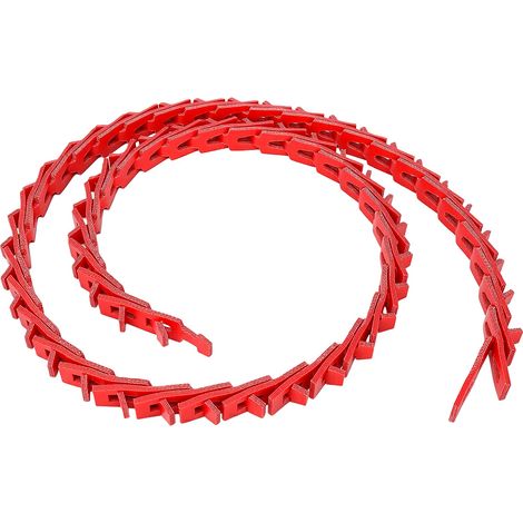 Courroie trapézoïdale Power Twist 17 x 1200 mm, type B, maillons réglables, pour tours, scies circulaires et outils de travail du bois, rouge. (1/5)