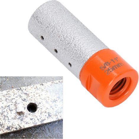 Fraise à braser 5/8-11" pour granit, quartz, marbre, carrelage, ébavurage et agrandissement de trous, fraise de 25 mm (1/5)