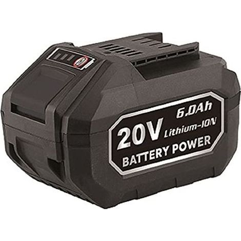 Vigor 90202-41 Batteria al Litio Li-Ion 20V 6 Ah per Elettroutensili VIGOR e SANDRIGARDEN serie 20V