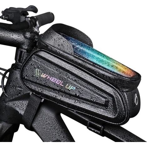 (Mehrfarbig) Wasserdichte Fahrradrahmentasche, Touchscreen-Handytasche für Handys unter 7 Zoll – Farbe (1/4)