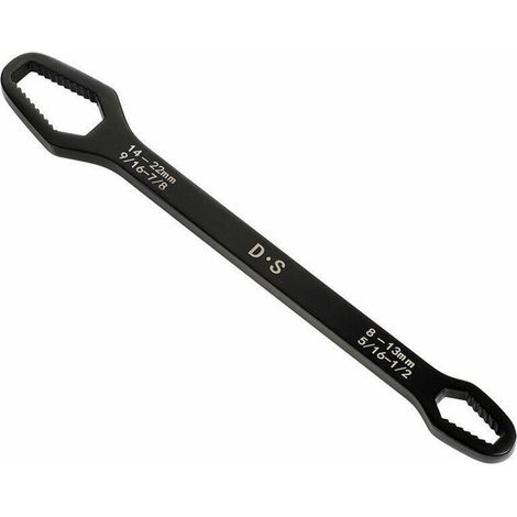 Der multifunktionale Torx-Schlüssel ist ein nationaler selbstspannender Doppelkopf-Handschlüssel von 8 bis 22 mm, schwarz (1/3)