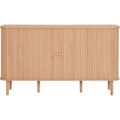 PERLE-Buffet décor bois naturel 140 cm (1/5)