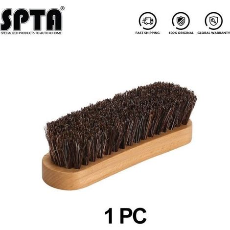 1 Pc Horse Brush -brosse rectangulaire d'intérieur en crin de cheval,pour le nettoyage et le lavage de la voiture (1/4)