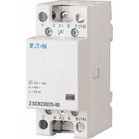 Contactor modular Eaton zsch 25A 4Z 2M 230V CA 248847 (1/5)