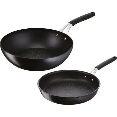 Poêles 26cm + wok 28cm noir - Lagostina - 012165600102