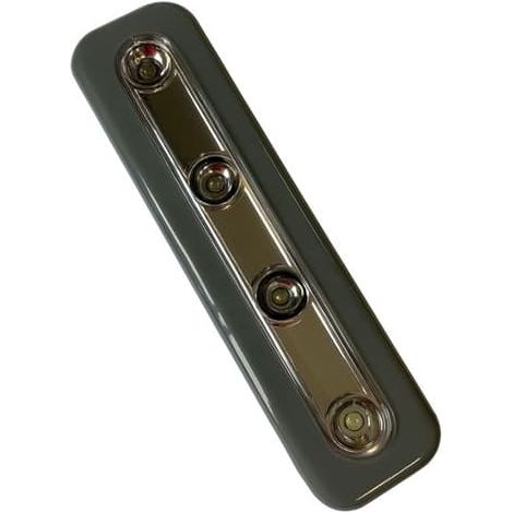 Lampe LED à bouton-poussoir - BOXELEC - 18 cm - Sans fil - Design compact - Avant l'éclairage (1/5)