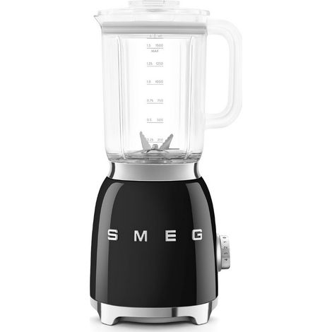 Smeg – Blender 1.5 L noir – Puissance 800 W – Corps en aluminium – 4 vitesses – 4 programmes – Fonction pulse – Bol Tritan – BLF03BLEU