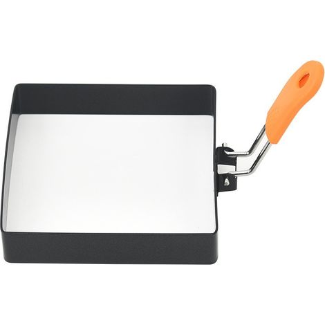 Moule à œufs en acier inoxydable, antiadhésif et facile à démouler, idéal pour préparer des œufs au petit-déjeuner à la maison, pratique et durable. (1/3)