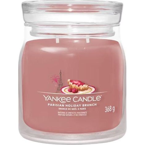 Yankee Candle Brunch de Noël à Paris bougie rose élégante