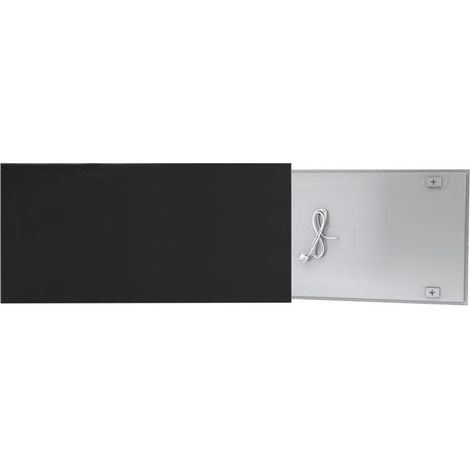 Fenix Ecosun Glasheizung Infrarotheizung 500/600 Watt Wandheizung Heizkörper Schwarz / 600 (1/5)