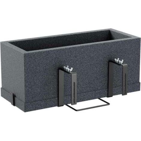Vaso "Kit Schio Cassa" Essential da giardino e balcone per fiori e piante -Beton (1/4)