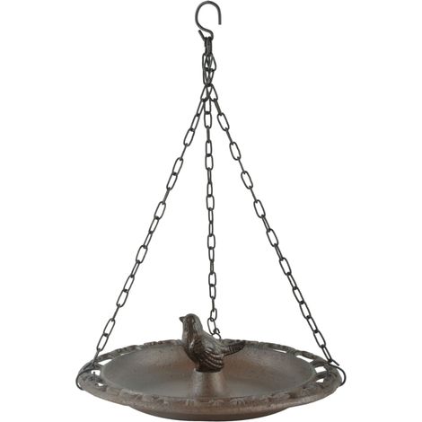 Esschert Design Vogeltränke aus Gusseisen hängend (1/2)