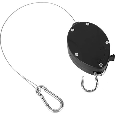 Paniers suspendus rétractables pour plantes, crochets escamotables pour pots de fleurs de jardin, kit de suspension réglable. (1/5)